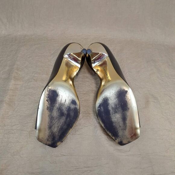 Gianni Bini Brown & Gold Open Toe Heels - Picture 8 of 9